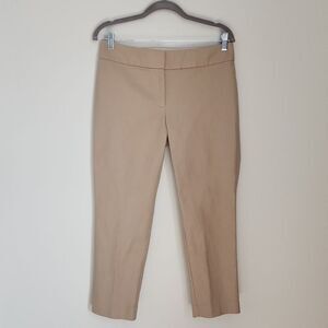 Ann Taylor LOFT Womens tan khaki‎ size 6 Petite Julie Straight Leg Capri Pants
